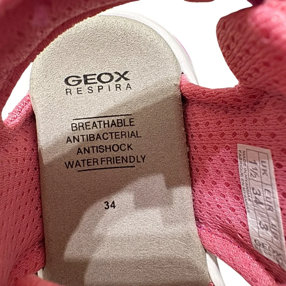 Geox Sandals Girls 3 Pink Water Friendly Breathable Closed Toe Sporty New